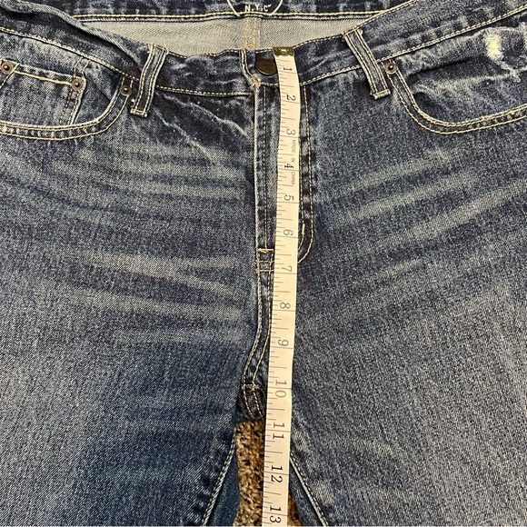 Brooklyn Calling N.Y.C Aeropostale Men’s Cut Off Jean/Denim Shorts Sz 34 - Picture 9 of 10